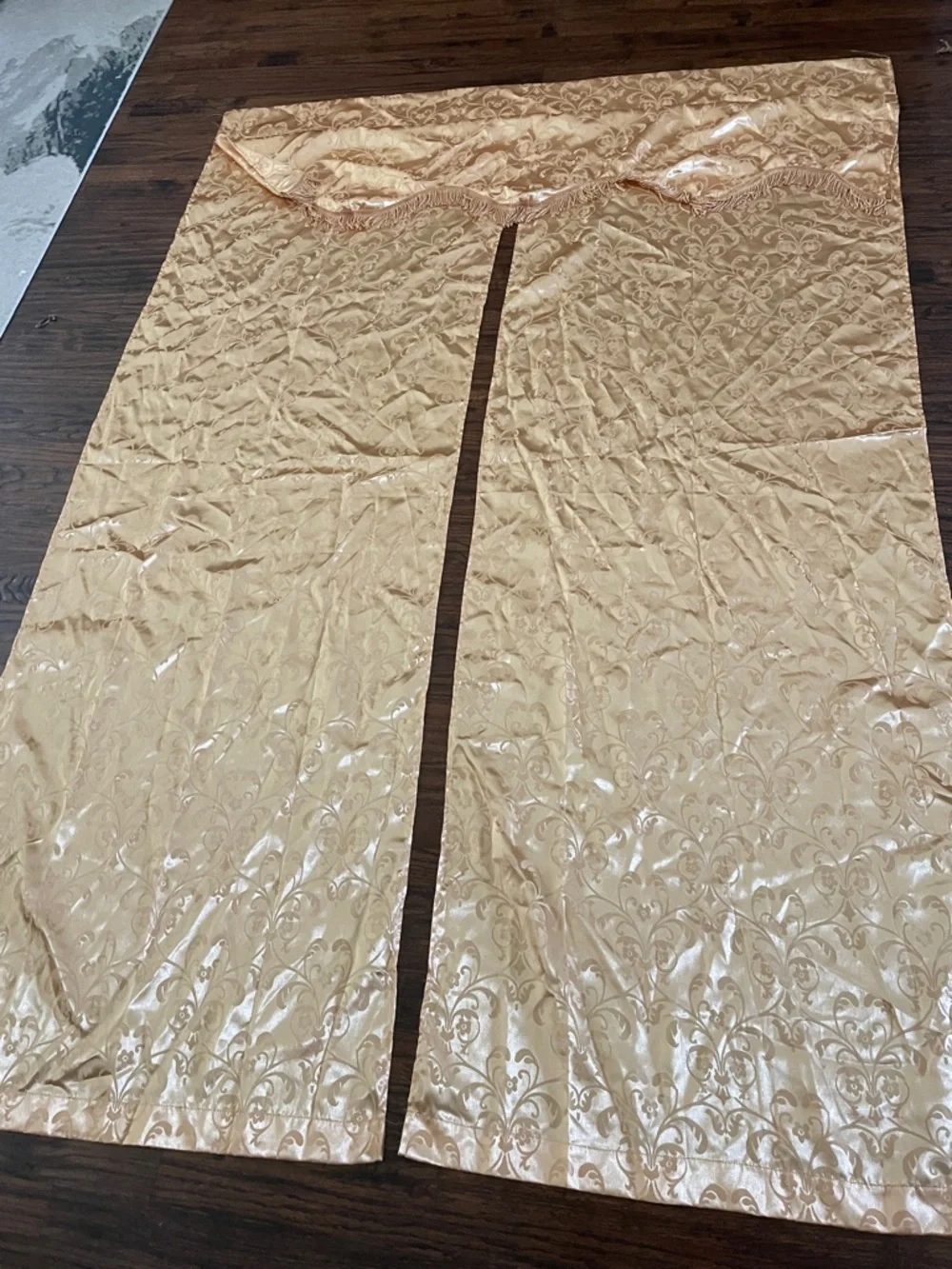 Gold Damask  Curtain